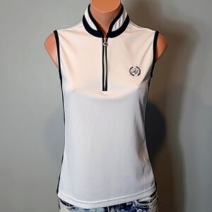 Daily Sport Marge Golf Polo Top size small Preppy Coastal Tennis Prep Comfy